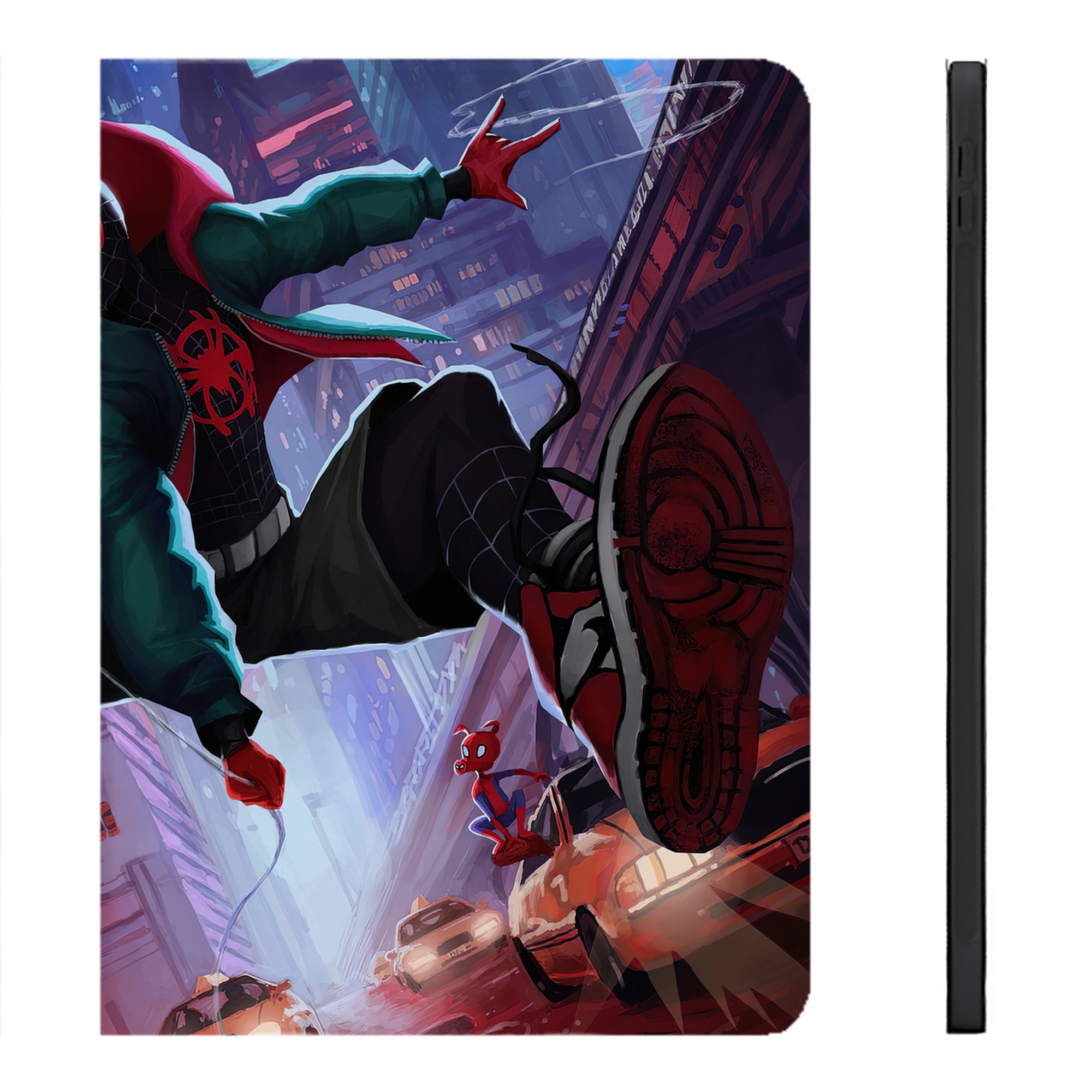 （画像用） Spider Man スパイダーマン IPadケース ペンホルダー付き ブックスタイルデザイン
